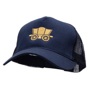 Classic Wagon New Big Size Trucker Mesh Cap - Navy OSFM