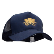 Classic Wagon New Big Size Trucker Mesh Cap - Navy OSFM