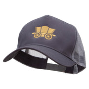 Classic Wagon New Big Size Trucker Mesh Cap - Grey OSFM