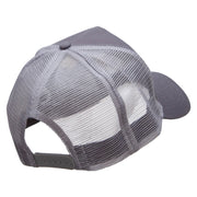 Classic Wagon New Big Size Trucker Mesh Cap - Grey OSFM