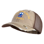 U.S. Army 29th Infantry Brigade Combat Team Embroidered Low Profile Special Cotton Mesh Cap - Khaki-Brown OSFM