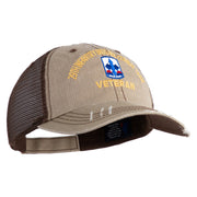 U.S. Army 29th Infantry Brigade Combat Team Embroidered Low Profile Special Cotton Mesh Cap - Khaki-Brown OSFM