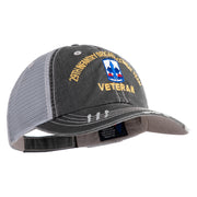 U.S. Army 29th Infantry Brigade Combat Team Embroidered Low Profile Special Cotton Mesh Cap - Black OSFM