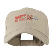 Spike It Volleyball Logo Embroidered Cap