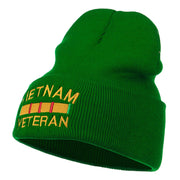 Vietnam Veteran Embroidered Long Knitted Beanie