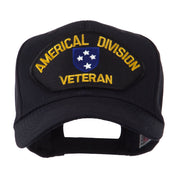 Veteran Military Large Patch Cap