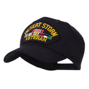 Veteran Military Large Patch Cap