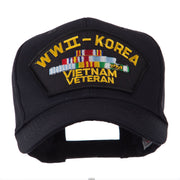 Veteran Military Large Patch Cap