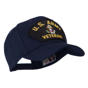 Veteran Military Large Patch Cap