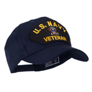 Veteran Military Large Patch Cap