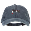 Vampire Fangs Embroidered Unstructured Cotton Cap