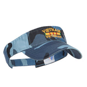 Vietnam Veteran Embroidered Military Visor