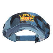 Vietnam Veteran Embroidered Military Visor