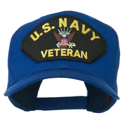 US Navy Veteran Military Patched High Profile Cap