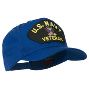 US Navy Veteran Military Patched High Profile Cap