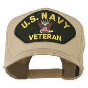 US Navy Veteran Military Patched High Profile Cap