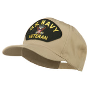 US Navy Veteran Military Patched High Profile Cap