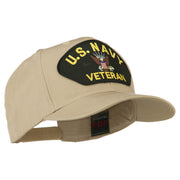 US Navy Veteran Military Patched High Profile Cap