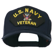 US Navy Veteran Military Patched High Profile Cap