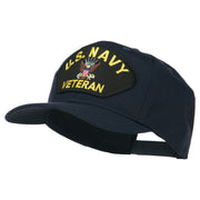 US Navy Veteran Military Patched High Profile Cap