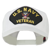 US Navy Veteran Military Patched High Profile Cap