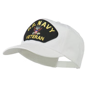 US Navy Veteran Military Patched High Profile Cap