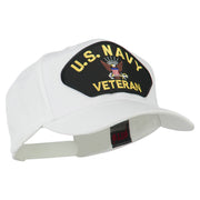 US Navy Veteran Military Patched High Profile Cap