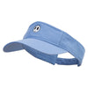 Mario Shy Face Embroidered Pro Style Cotton Twill Washed Visor - Lt-Blue OSFM