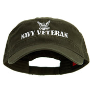 Navy Veteran Embroidered Military Cap