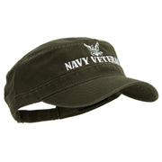 Navy Veteran Embroidered Military Cap