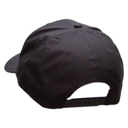 Cowboy Gun Embroidered Solid Cotton Twill Pro Style Cap - Charcoal OSFM