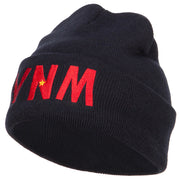 Vietnam VNM Flag Embroidered Long Beanie