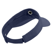 Mario Shy Face Embroidered Pro Style Cotton Twill Washed Visor - Navy OSFM