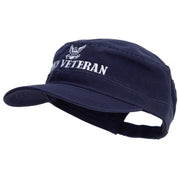 Navy Veteran Embroidered Military Cap