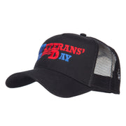 Veterans Day Embroidered 5 Panel Mesh Cap