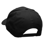 Cowboy Gun Embroidered Solid Cotton Twill Pro Style Cap - Black OSFM