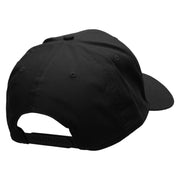 Cowboy Gun Embroidered Solid Cotton Twill Pro Style Cap - Black OSFM