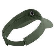 Mario Shy Face Embroidered Pro Style Cotton Twill Washed Visor - Olive OSFM