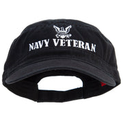 Navy Veteran Embroidered Military Cap