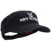 Navy Veteran Embroidered Military Cap