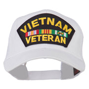 Vietnam Veteran Military Patched Mesh Back Cap