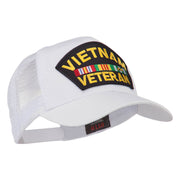 Vietnam Veteran Military Patched Mesh Back Cap