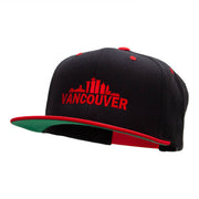 Vancouver Skyline Embroidered Wool Blend Classic Snapback