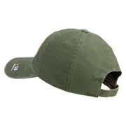 U.S. Army 29th Infantry Division Embroidered Washed Solid Pigment Dyed Cotton Twill Brass Buckle Cap - Olive OSFM