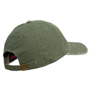 U.S. Army 29th Infantry Division Embroidered Washed Solid Pigment Dyed Cotton Twill Brass Buckle Cap - Olive OSFM