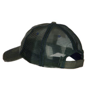 US Army Veteran Circle Logo Embroidered Low Profile Cotton Mesh Cap