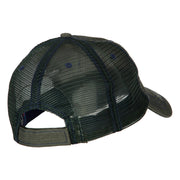 US Army Veteran Circle Logo Embroidered Low Profile Cotton Mesh Cap