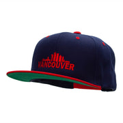 Vancouver Skyline Embroidered Wool Blend Classic Snapback