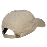 Love with Volleyball Embroidered Washed Cotton Cap