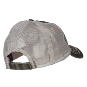 US Army Veteran Circle Logo Embroidered Low Profile Cotton Mesh Cap